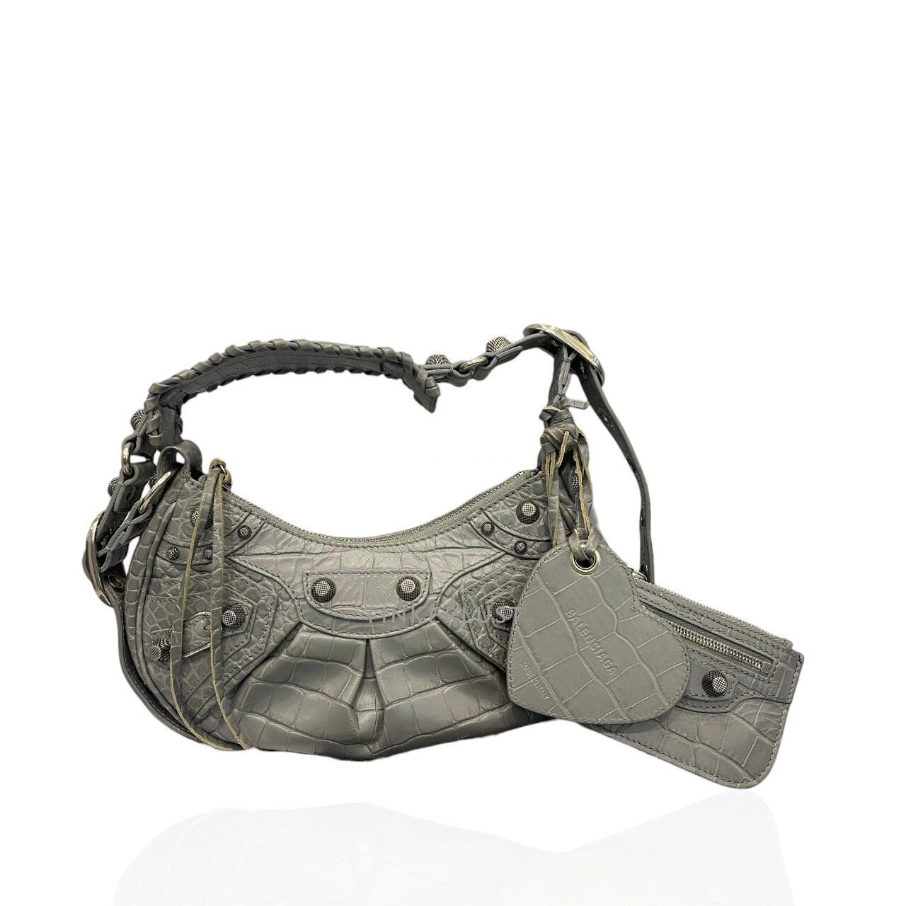 【関税&送料込】Balenciaga Le Cagole Sling Bag Xs BALENCIAGA Le Cagole Xs スリングバッグ グレー 関税送料込